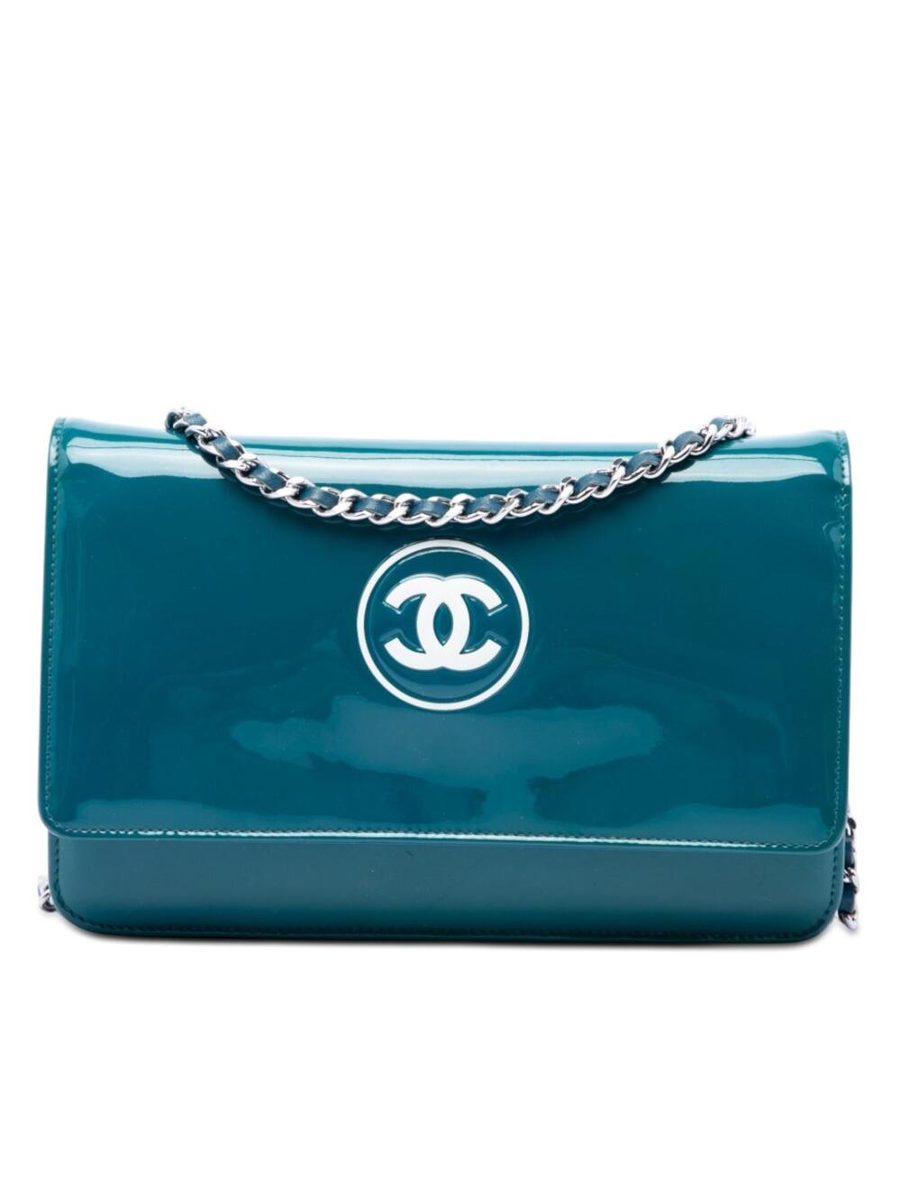 Chanel Cc Patent Wallet On Chain Pre- #319967C13B